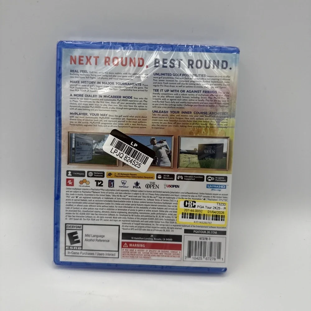 Sony Playstation 5 PS5 PGA Tour 2K25 New